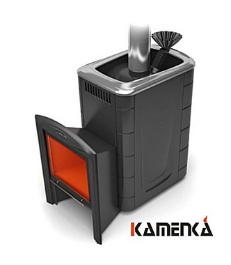 печь Гейзер 2014 Inox ДН ЗК ТО антрацит